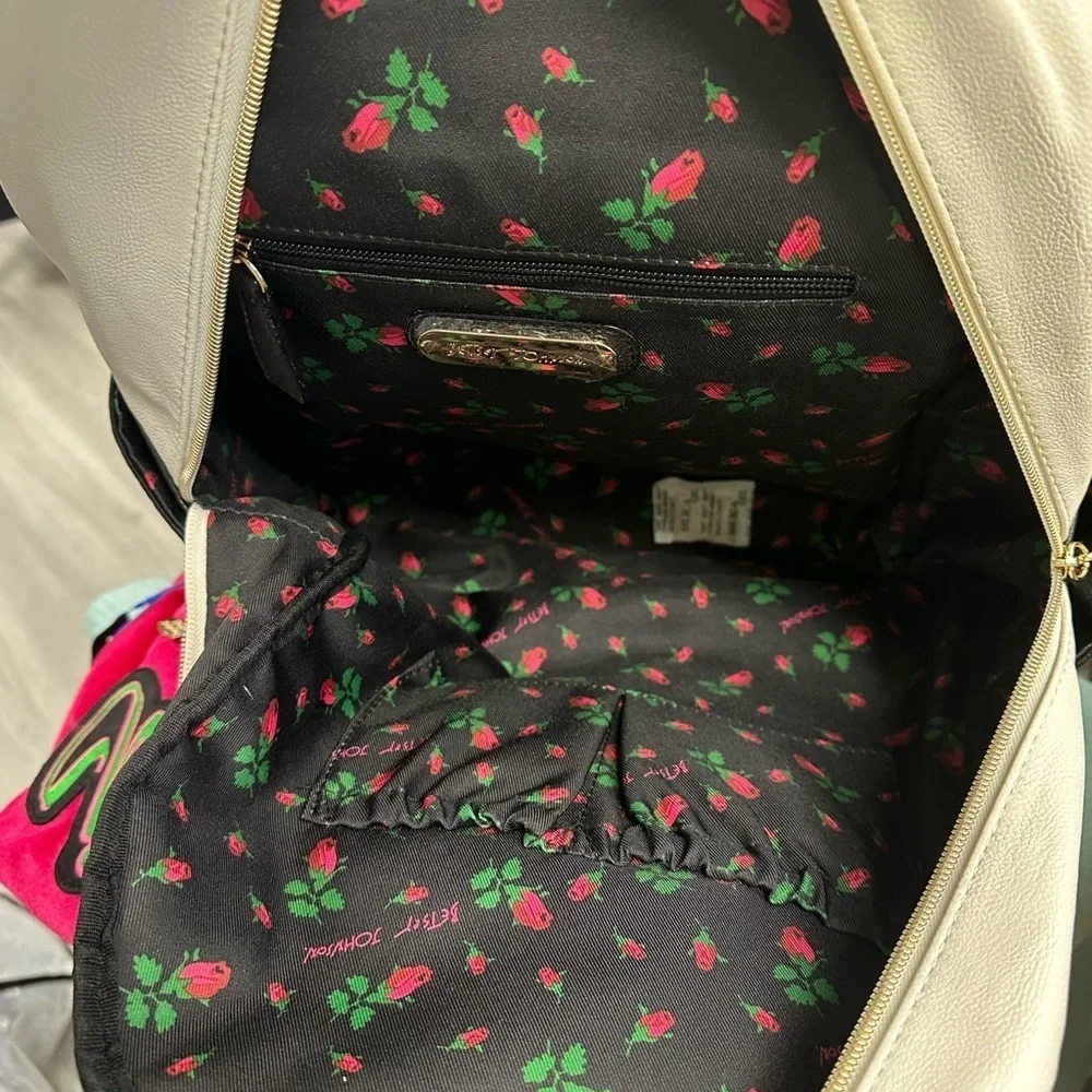 Betsey Johnson “It’s Betsey Johnson Time” Clock Face Backpack